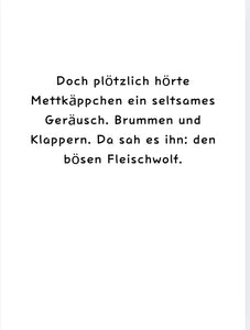 Mettkäppchen und der böse Fleischwolf: Ein satirisches Bilderbuch für Erwachsene - Fleischesser-Edition